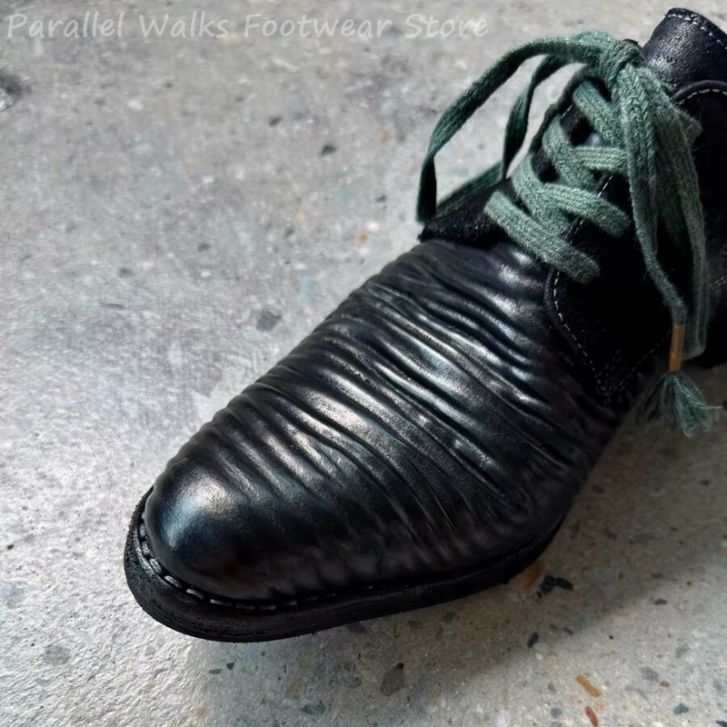Zapatos Derby de cuero plisado - Men'S Shoes Smart reseña y precio