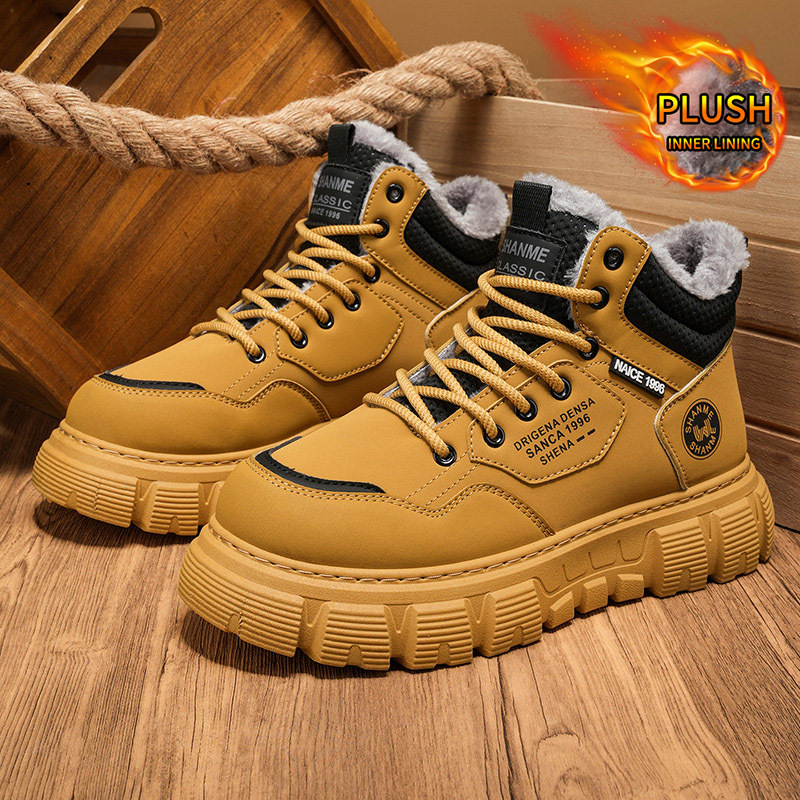 Botas de invierno de terciopel - Men'S Shoes With Height Increase reseña y precio
