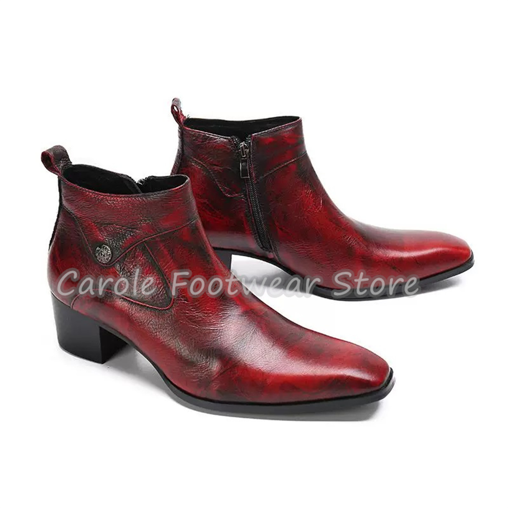 Botines Vintage de Piel Genuin - Men'S Shoes Increase Height reseña y precio